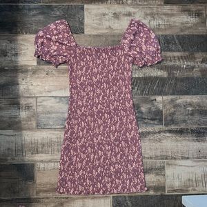 Trixxi clothing company smocked dress with puffy sleeve